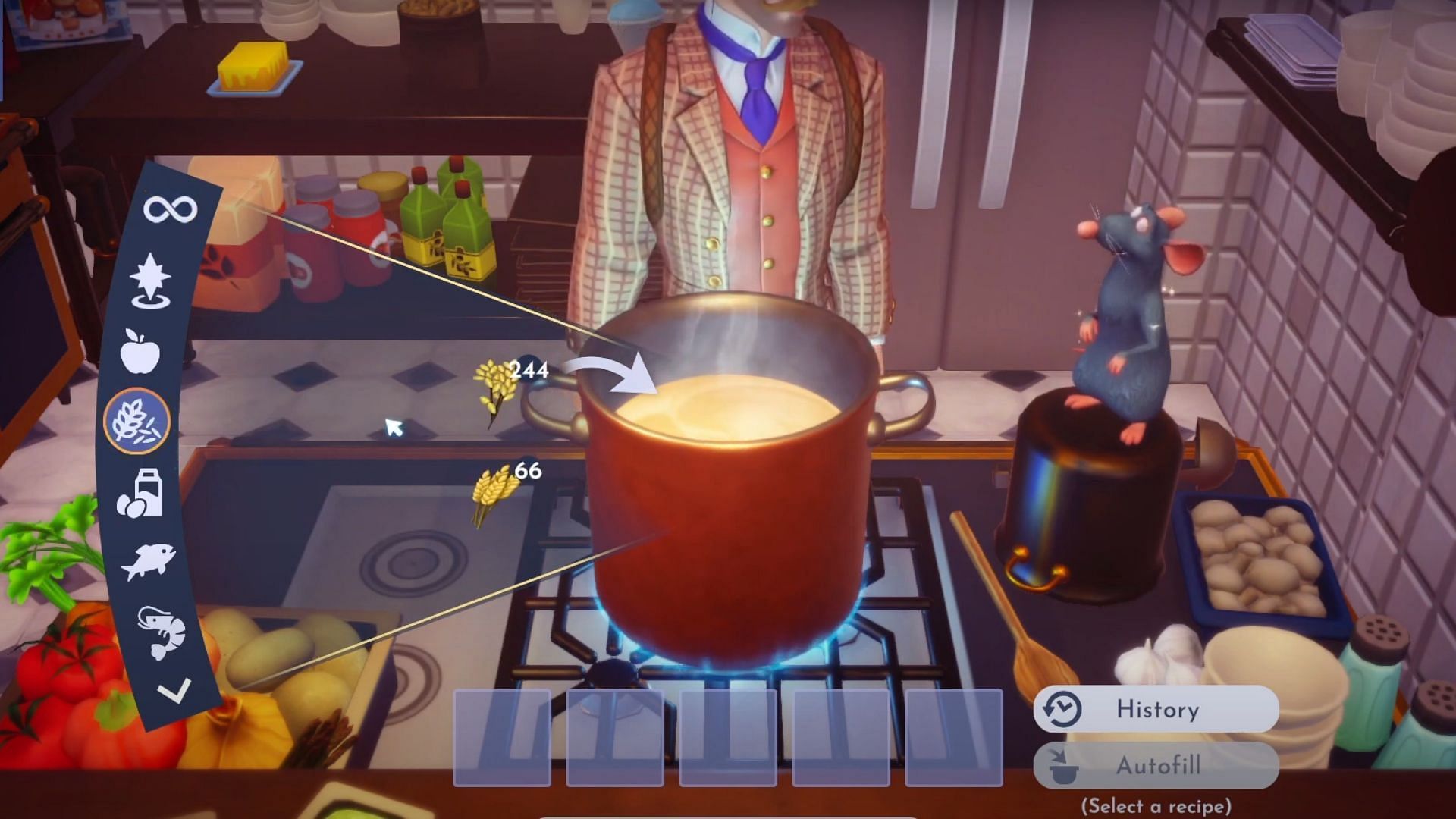 You can cook after finishing Mickey&#039;s quest (Image via Gameloft || YouTube @Quick Tips)