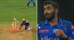 [Watch] Jasprit Bumrah's yorker sends back Venkatesh Iyer, uproots middle stump in MI vs KKR IPL 2024 match