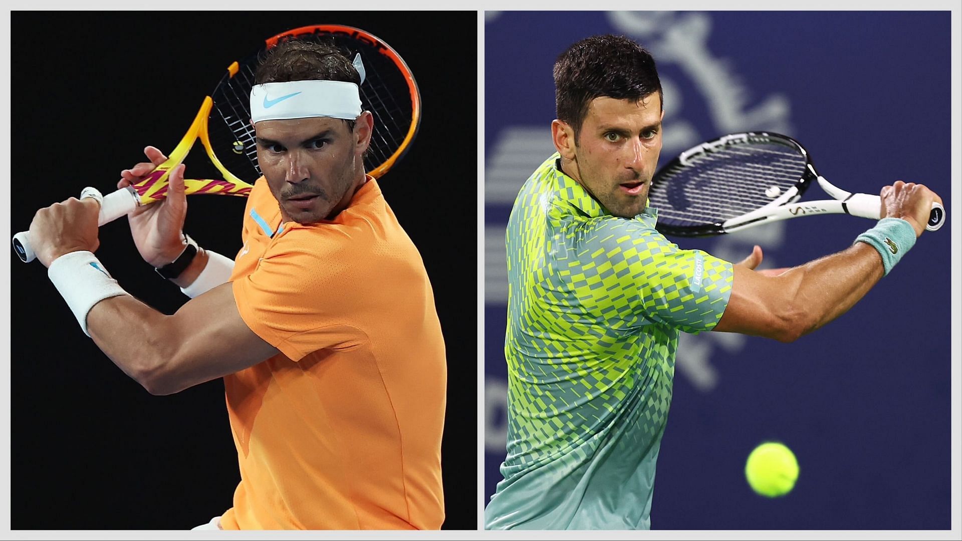 Rafael Nadal and Novak Djokovic have not faced each other since Roland Garros 2022