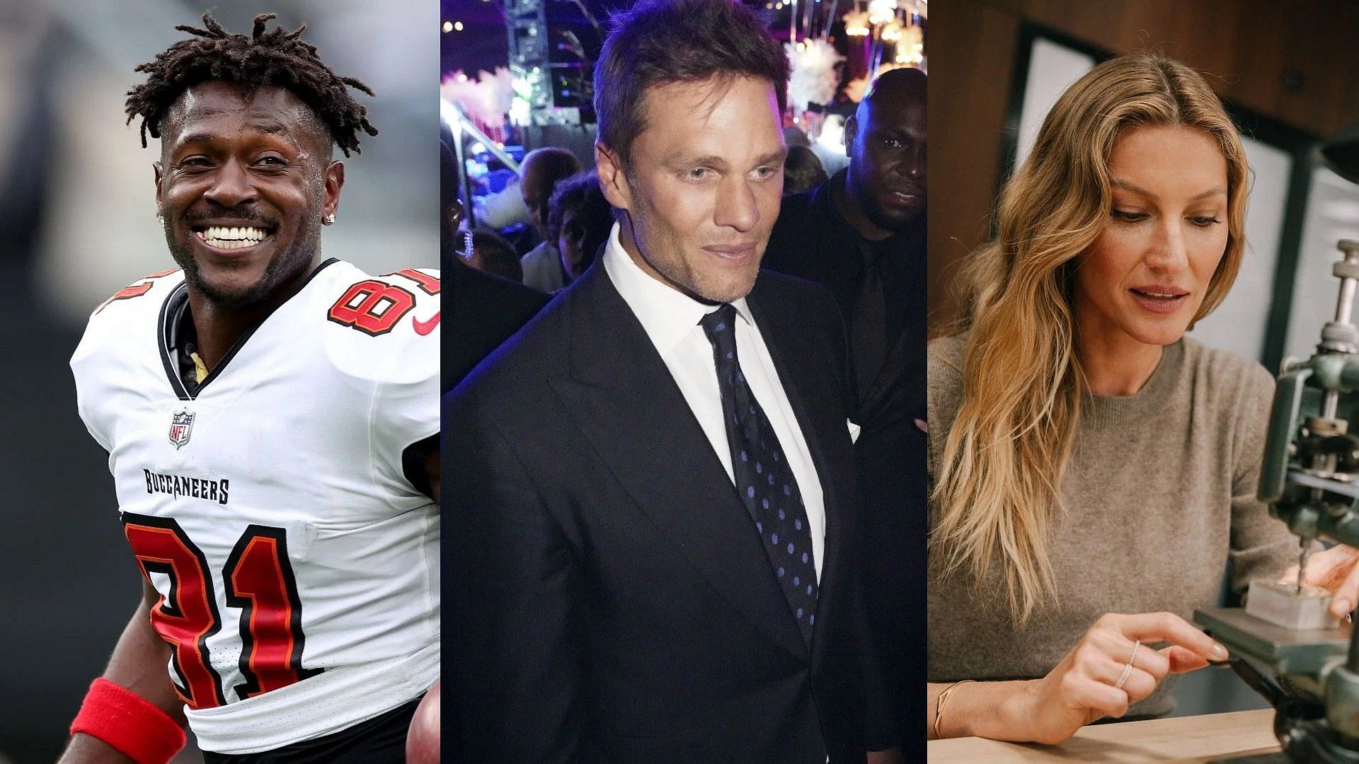 Ex-Bucs WR Antonio Brown reacts to Gisele Bundchen