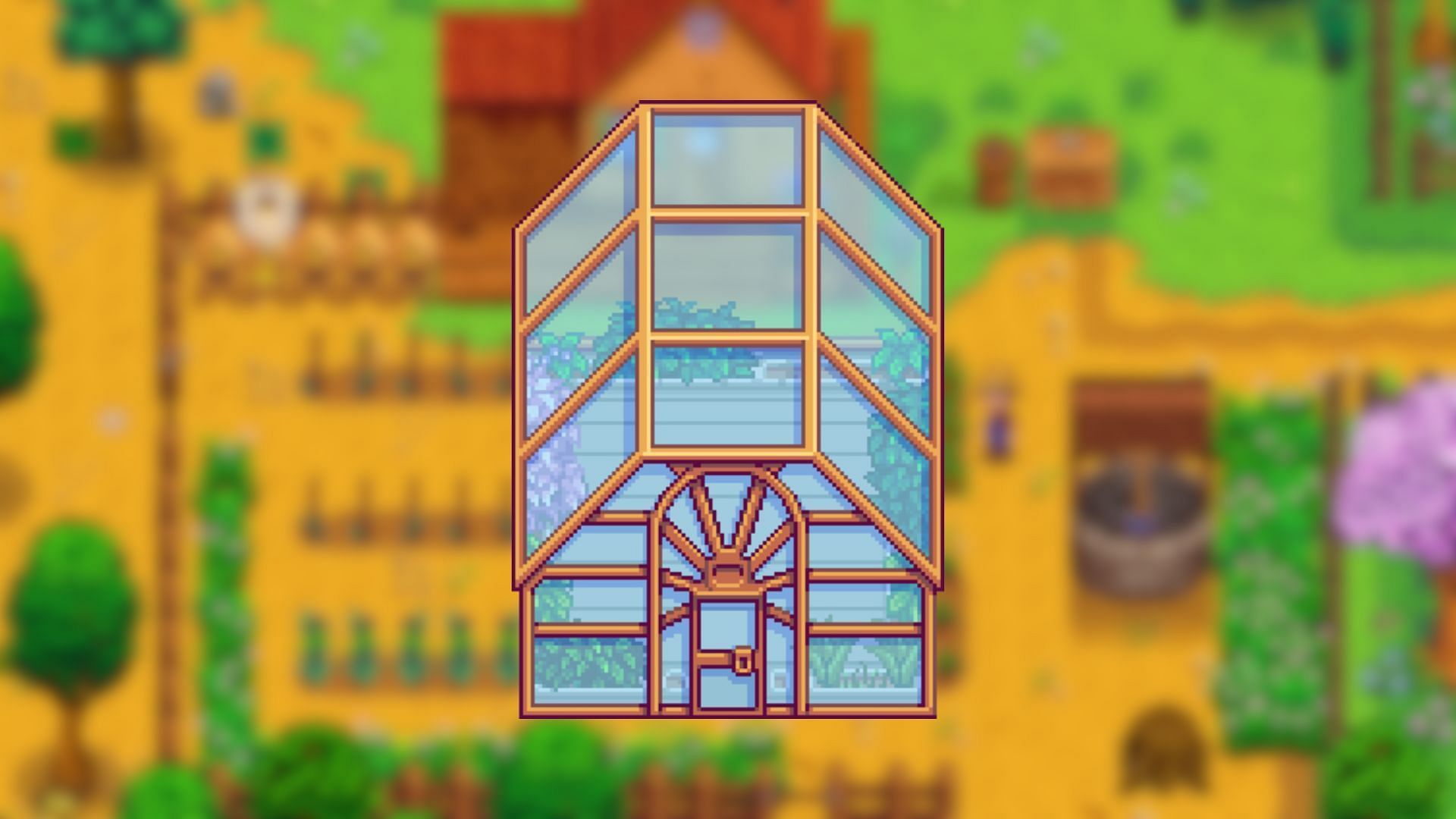 Greenhouse lets you grow crops all year round. (Image via ConcernedApe)