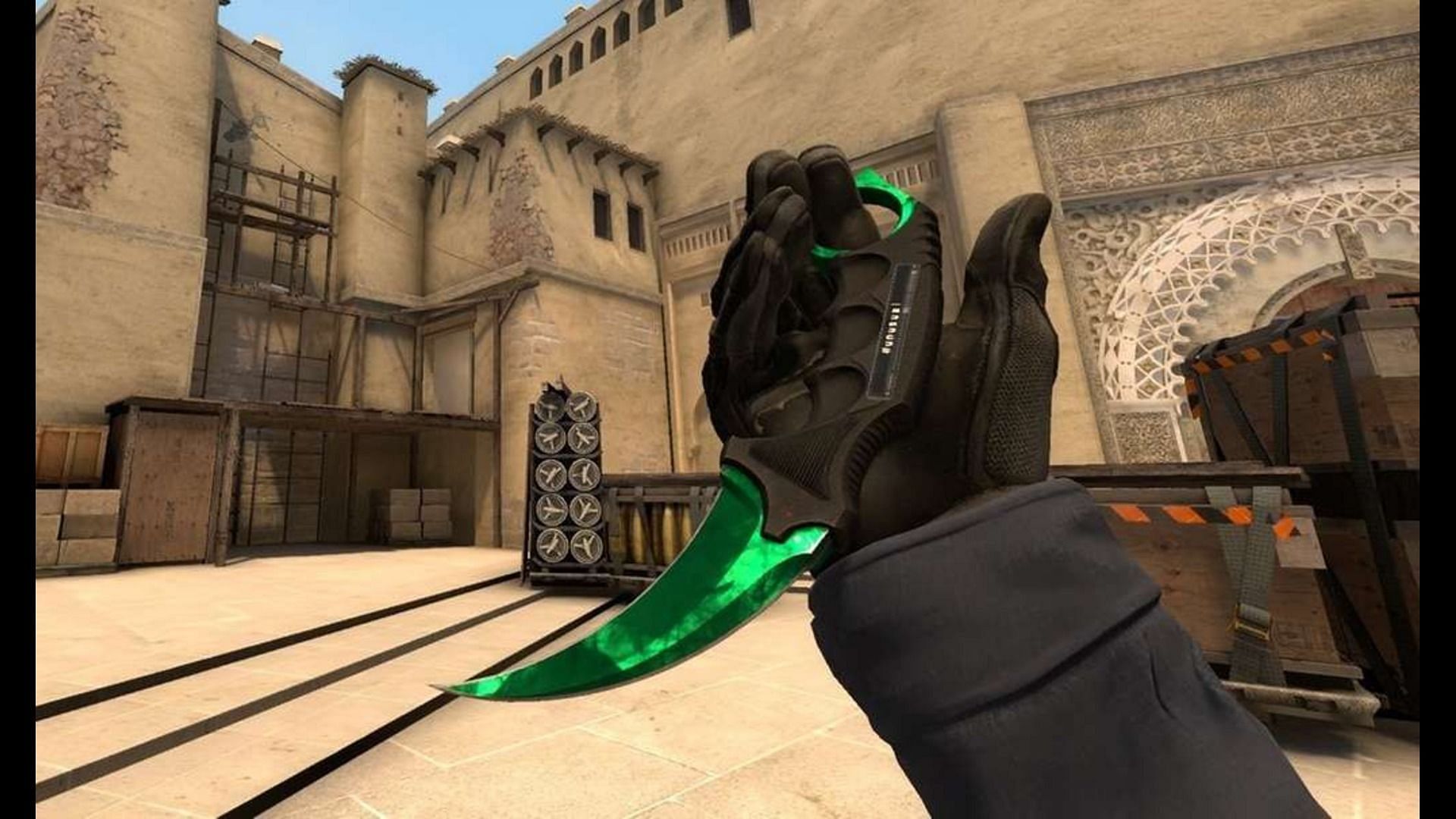 Karambit Doppler Emerald (Image via Valve)