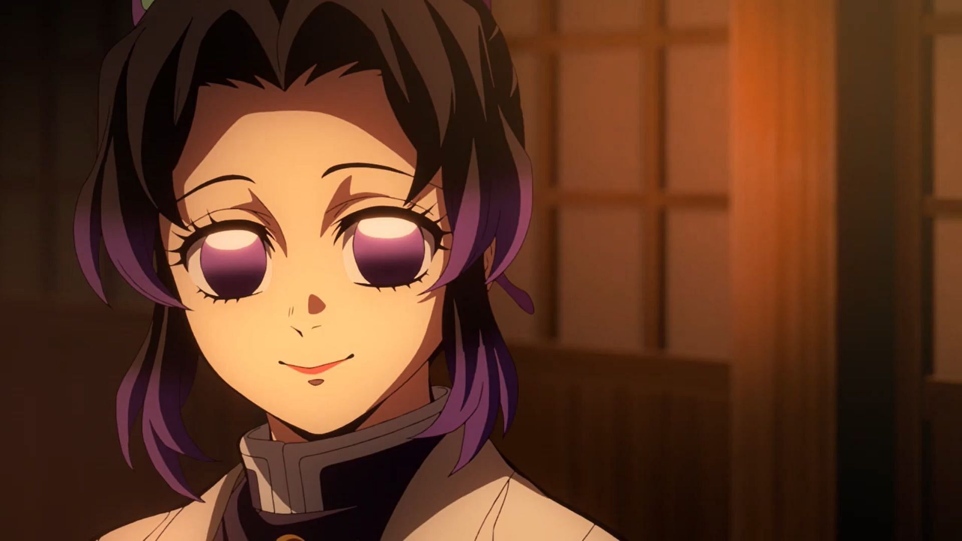 Shinobu Kocho as seen in Demon Slayer anime (Image via Ufotable)