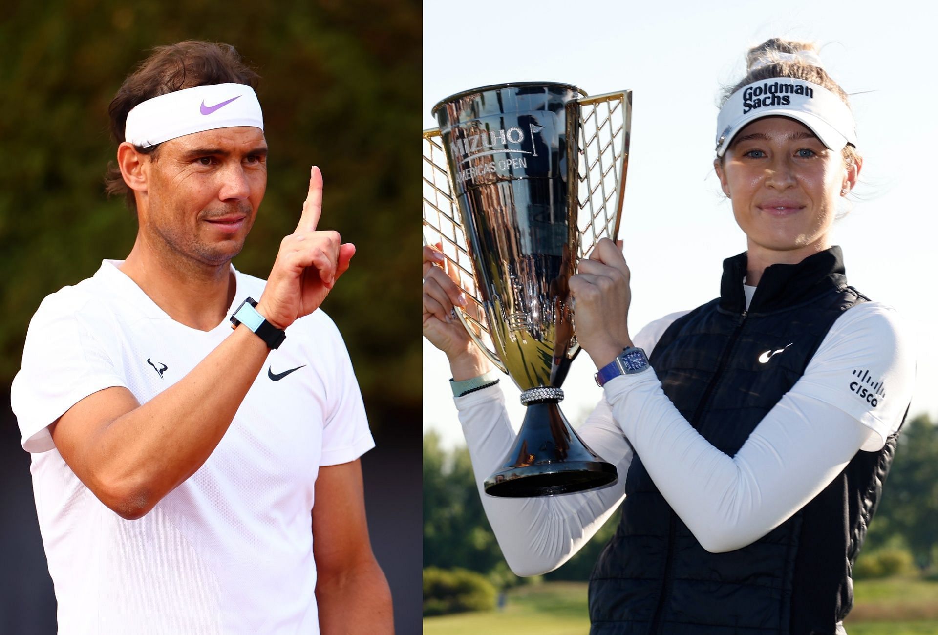 Nelly Korda and Rafael Nadal