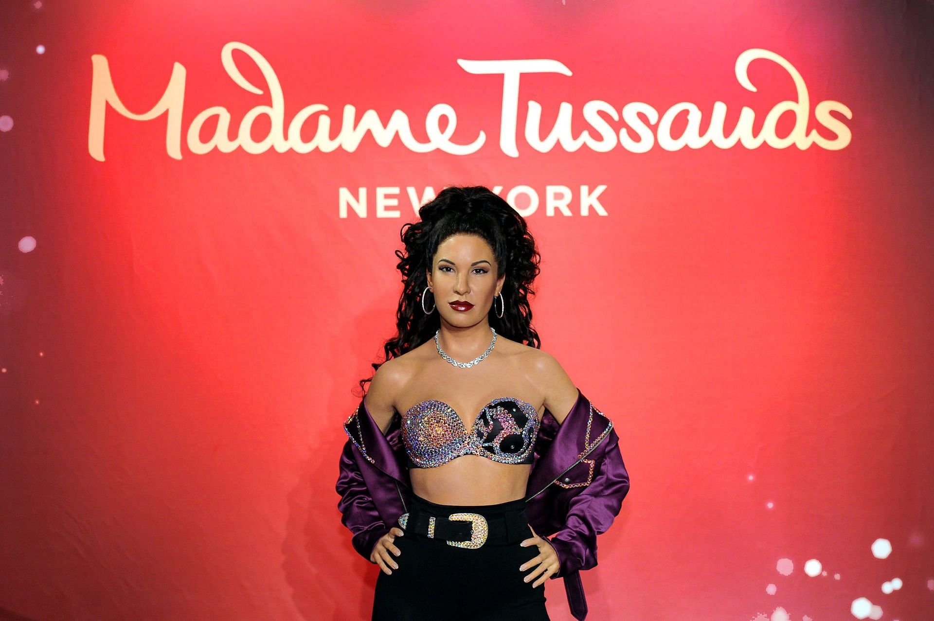 Madame Tussauds New York Hosts Selena Quintanilla&#039;s Sister for Unveiling of Late Singer&#039;s Figure in Times Square. (Photo by Craig Barritt/Getty Images for Madame Tussauds New York)