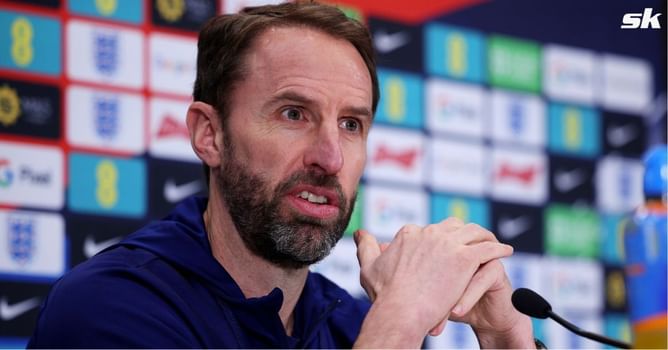 England star forced to awkwardly pose for new Three Lions clothing gear despite not being selected by Gareth Southgate for Euro 2024