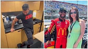 Amanda Wallace playfully critiques Bubba Wallace's fresh shoe game - "Those look like you"