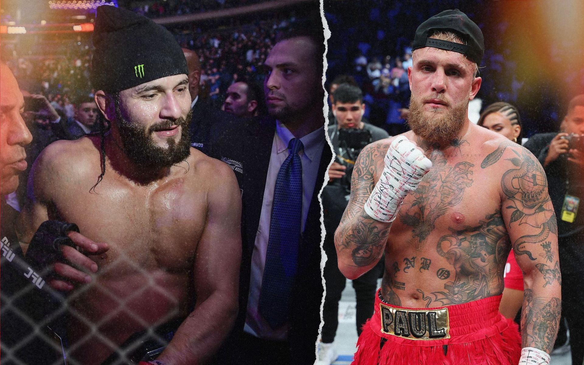 Jorge Masvidal (left) reveals reason behind not fighting Jake Paul (right). [Image courtesy: Getty Images]
