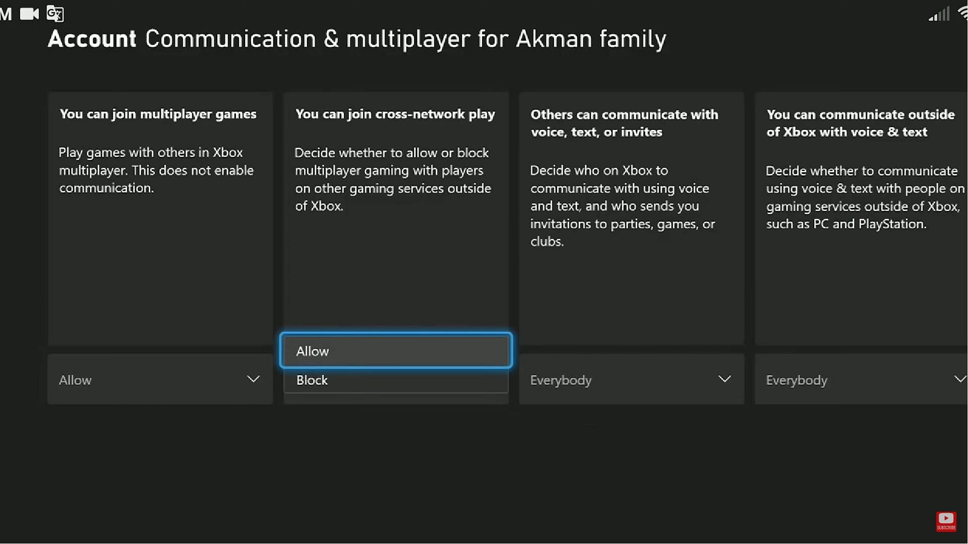 Enabling Cross-network to play on Xbox (Image via Blizzard Entertainment || YouTube/@Last Error Fixer)