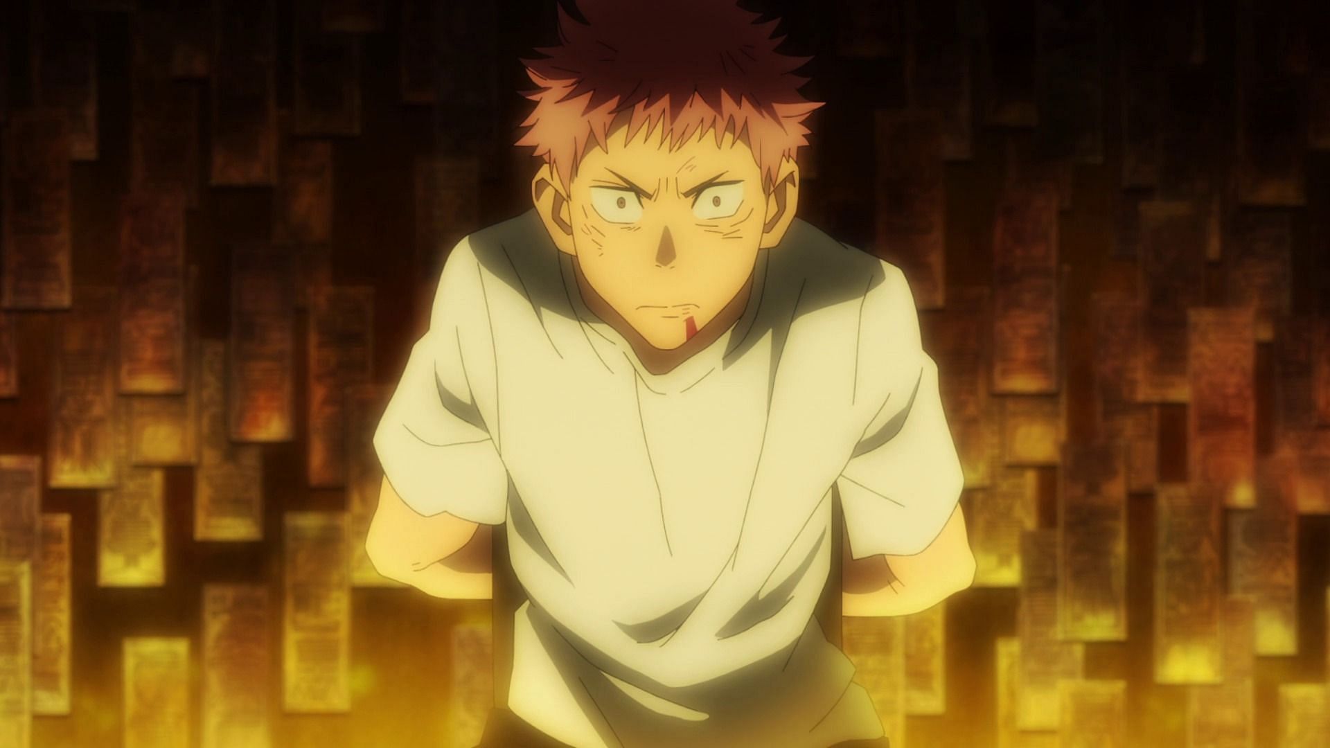 Yuji Itadori, as seen in the Jujutsu Kaisen anime (Image via MAPPA)