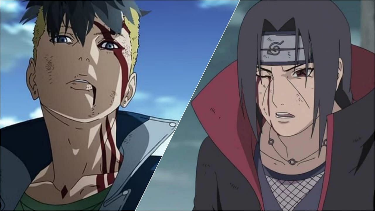 Itachi and Kawaki as seen in the anime (image via Sportskeeda)