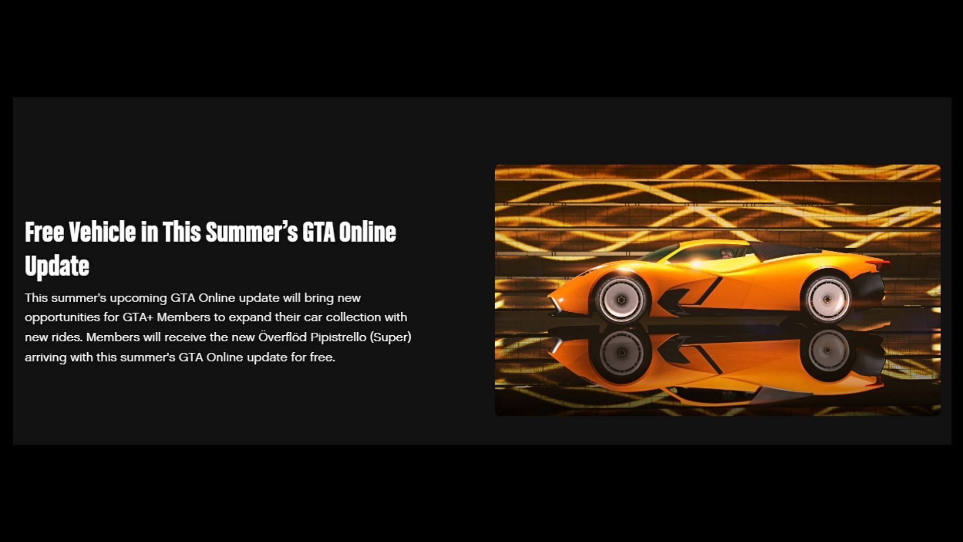 GTA Online&#039;s upcoming supercar has been revealed on Rockstar&#039;s official website (Image via Rockstar Games)
