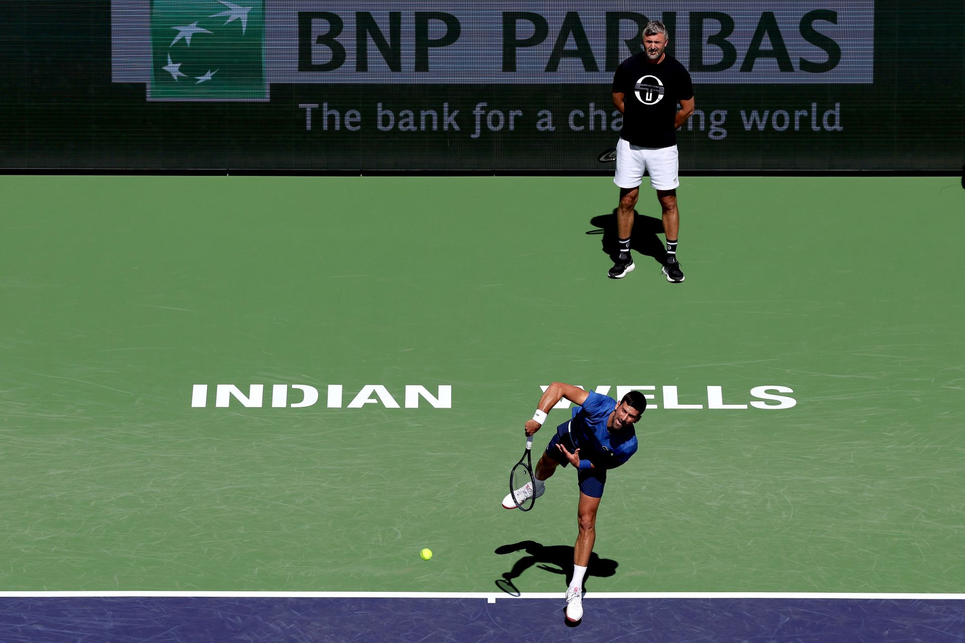 Novak Djokovic and Goran Ivanisevic&#039;s last tournament together came at Indian Wells