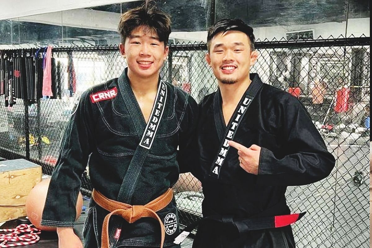 Adrian Lee (L) rejects idea of fighting brother Christian for lightweight crown one day. -- Photo by ONE Championship