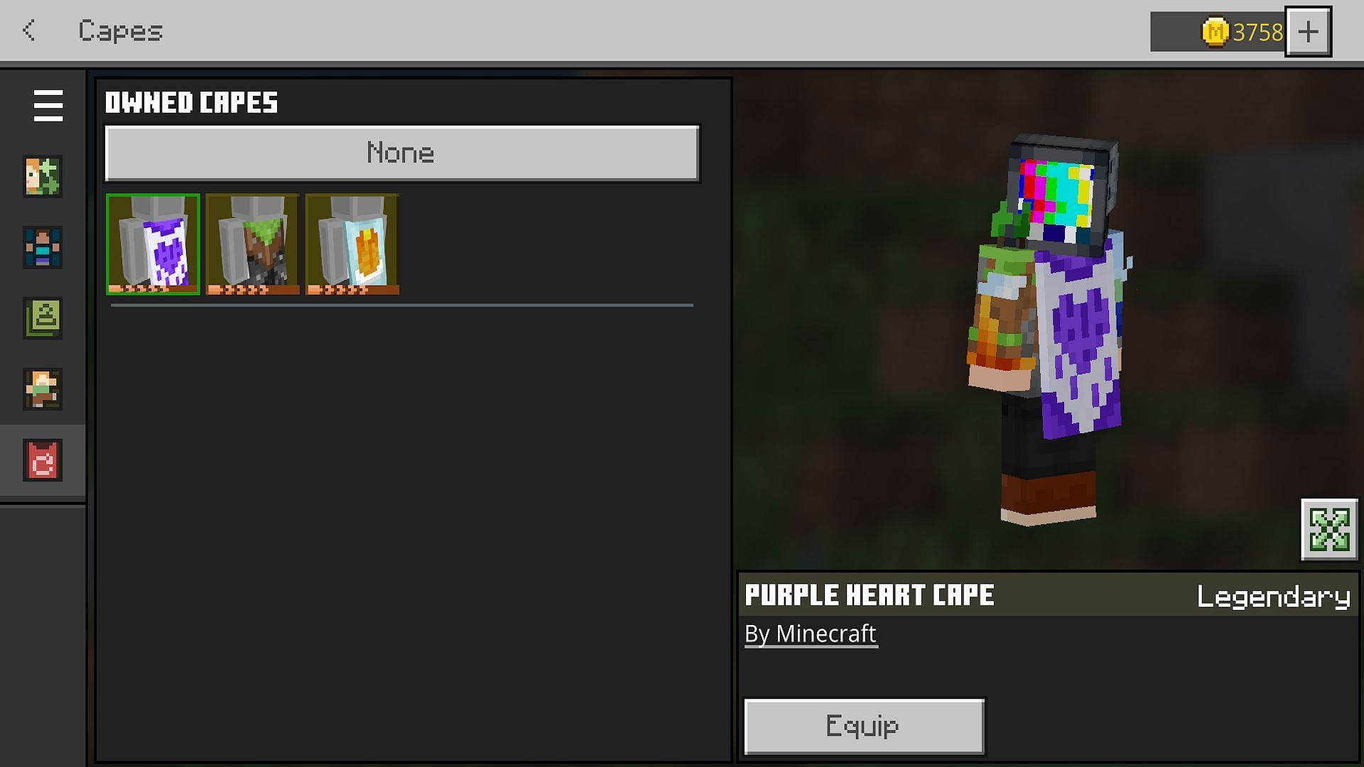 The redeemed item should appear in-game after a short wait (Image via Mojang)
