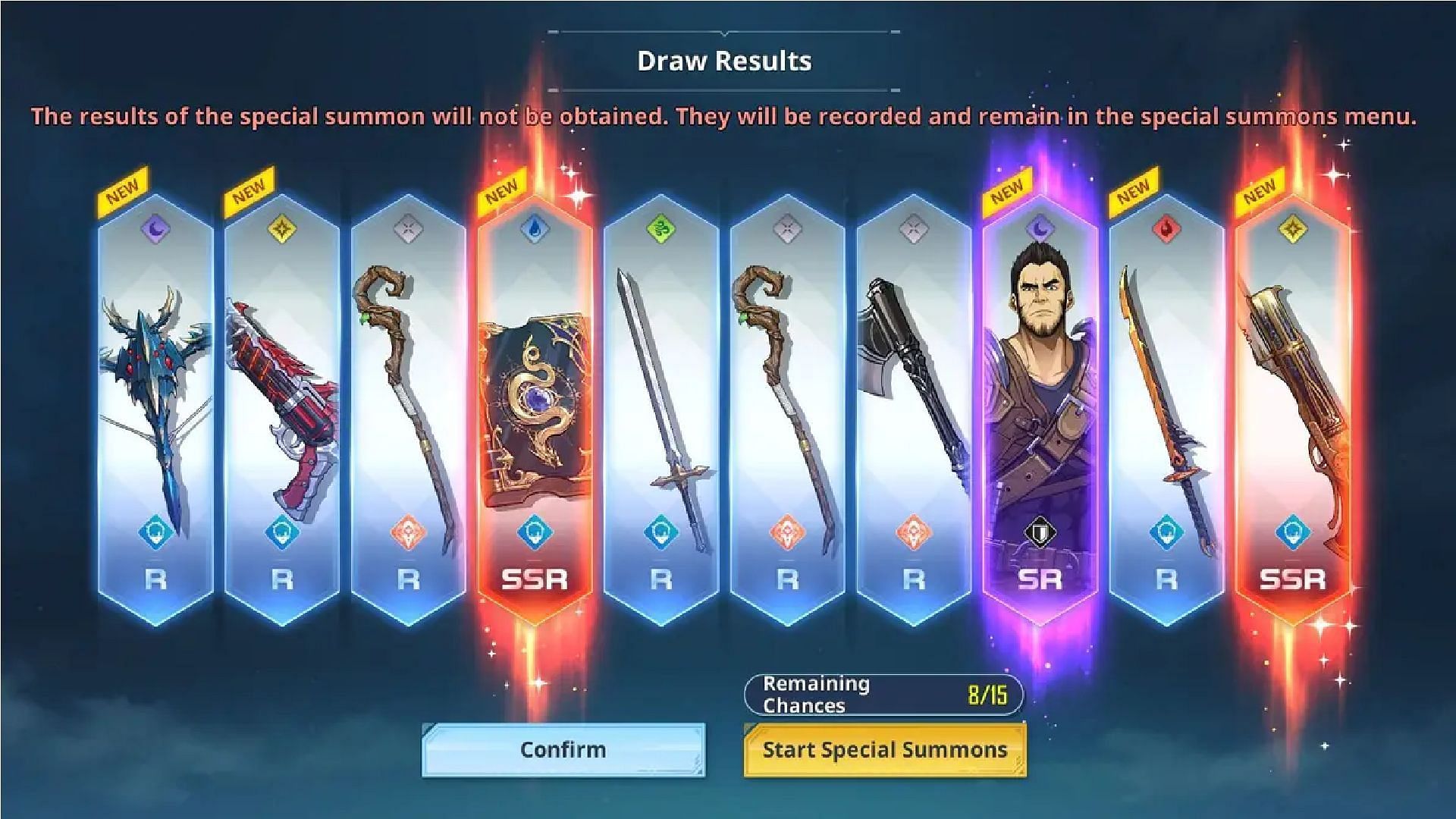 Special Summons increase your chances of getting a specific Hunter or Weapon (Image via Netmarble)