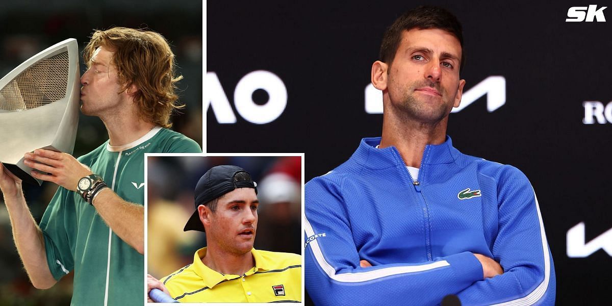 John Isner Reacts to the prize money earned by Novak Djokovic and Andrey Rublev during their Madrid Open wins in 2019 and 2024