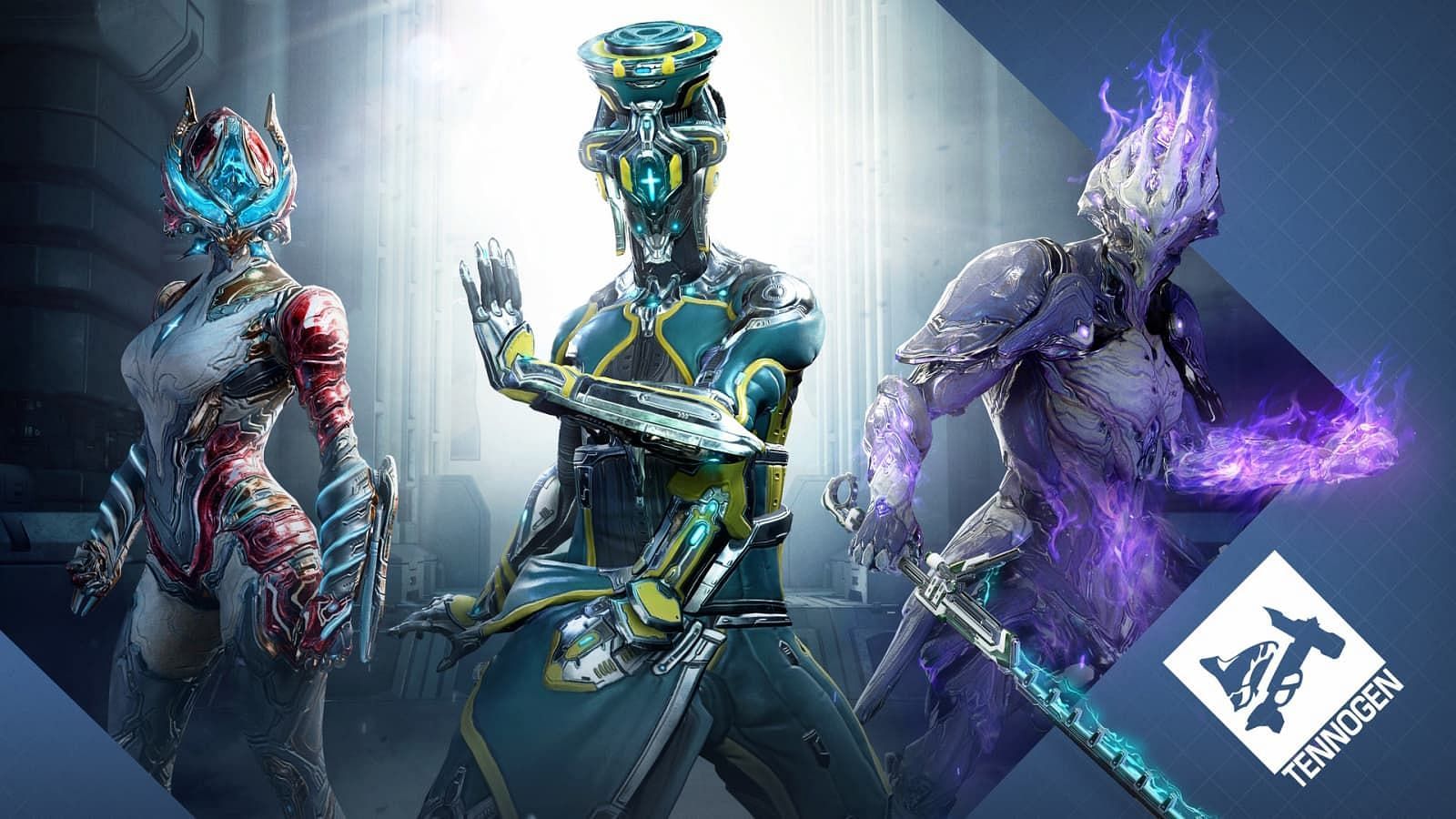 Four new TennoGen skins are available with this patch (Image via Digital Extremes)