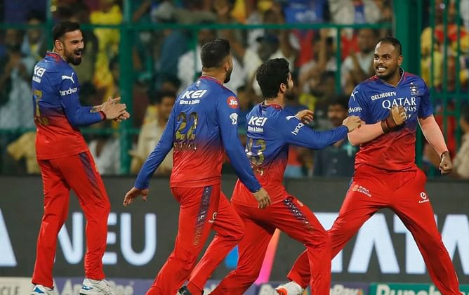 "God's plan baby"- Rinku Singh reacts after Yash Dayal's sensational final over helps RCB beat CSK and reach IPL 2024 playoffs