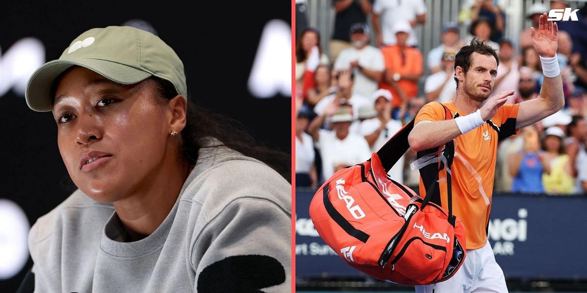 Naomi Osaka applauds Andy Murray