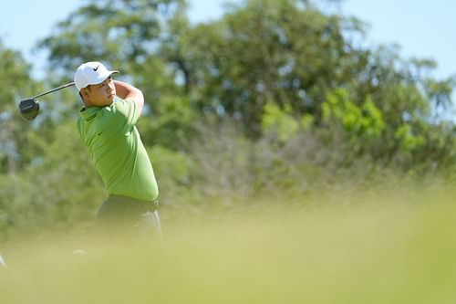 Tom Kim at Valero Texas Open, Round Two