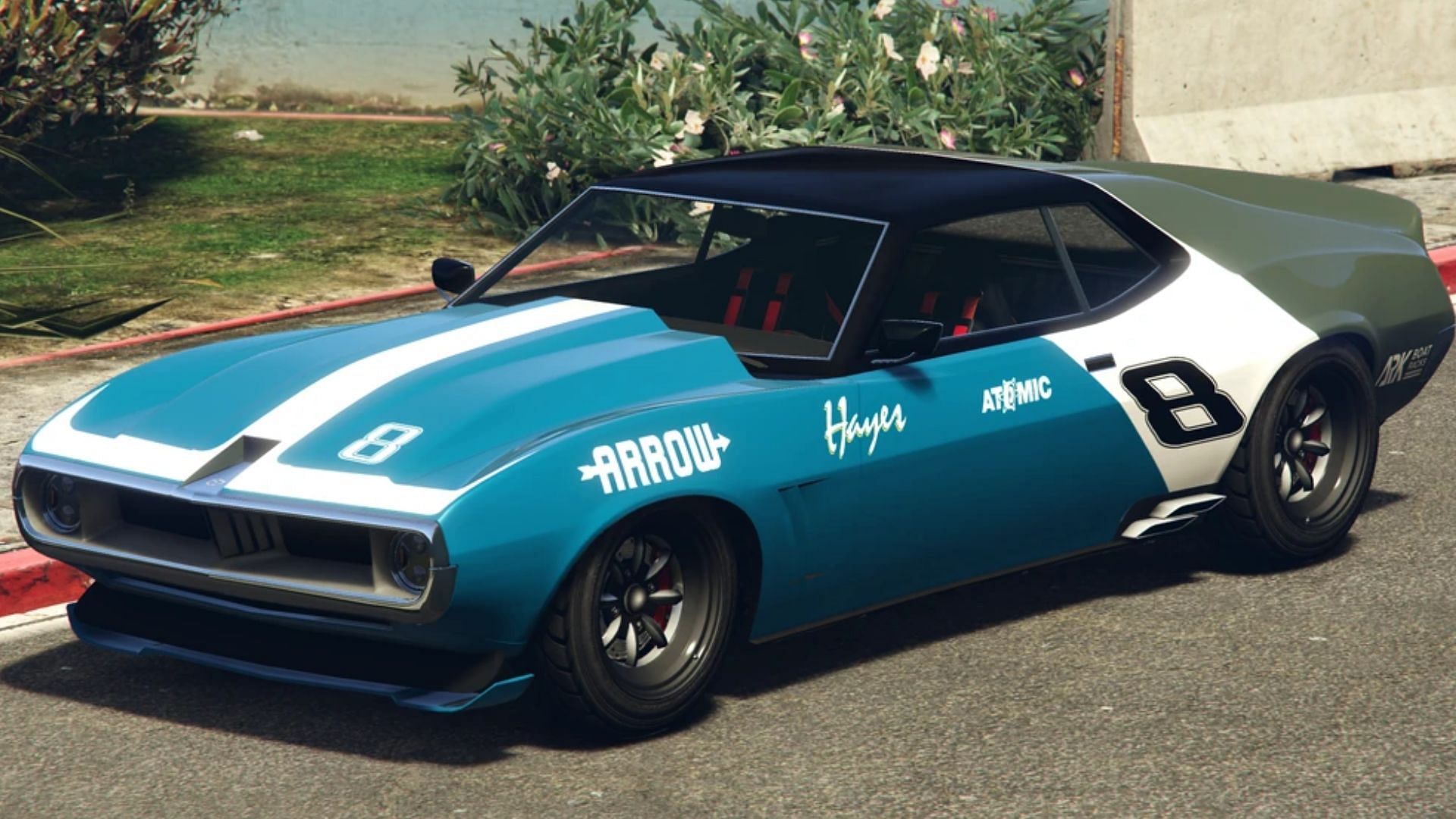 The Schyster Deviant with a custom livery in Grand Theft Auto 5 Online (Image via Rockstar Games, GTA Wiki)