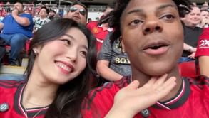 IShowSpeed asks South Korean influencer for kiss while celebrating FA Cup goal