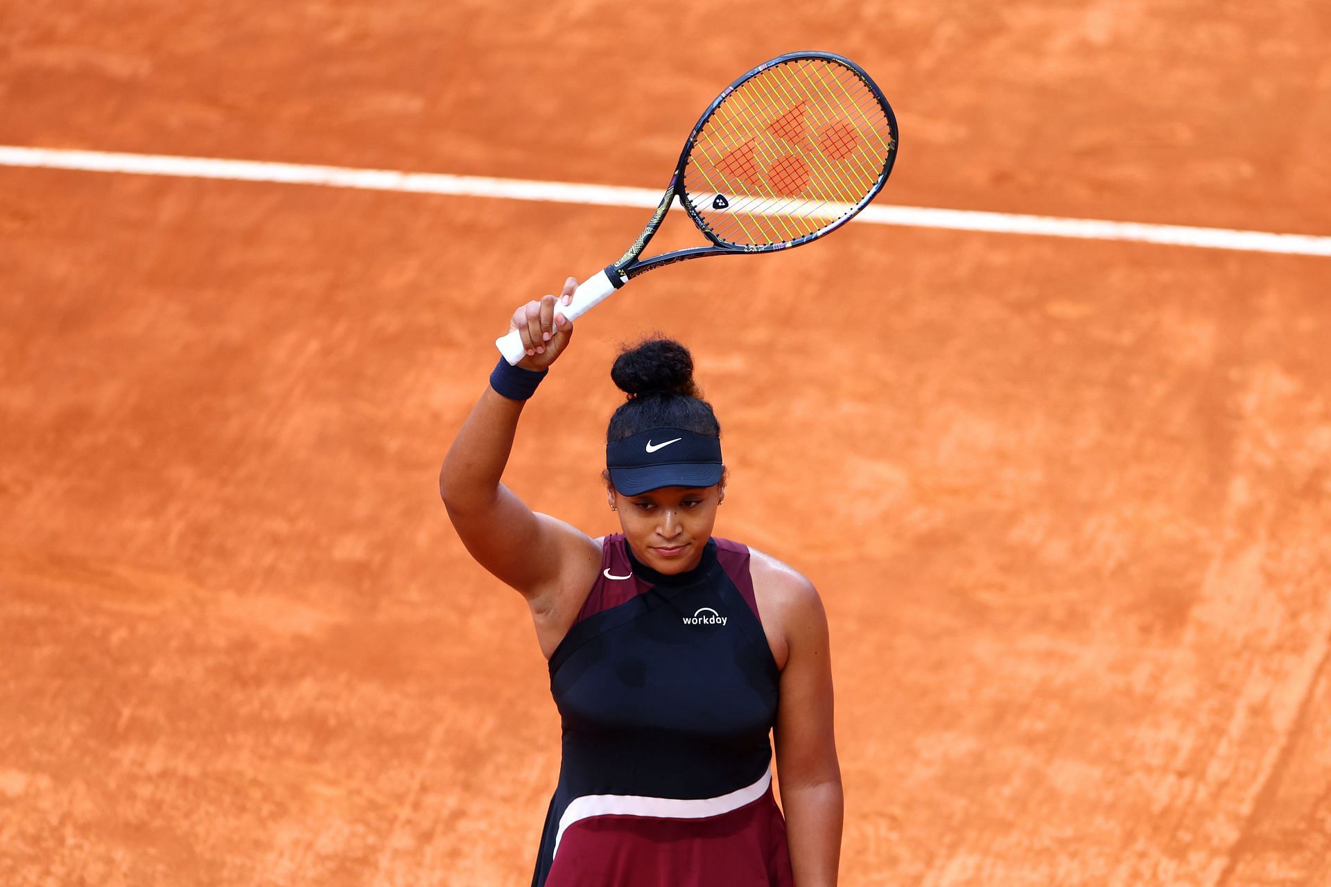 Naomi Osaka at the 2024 Italian Open.