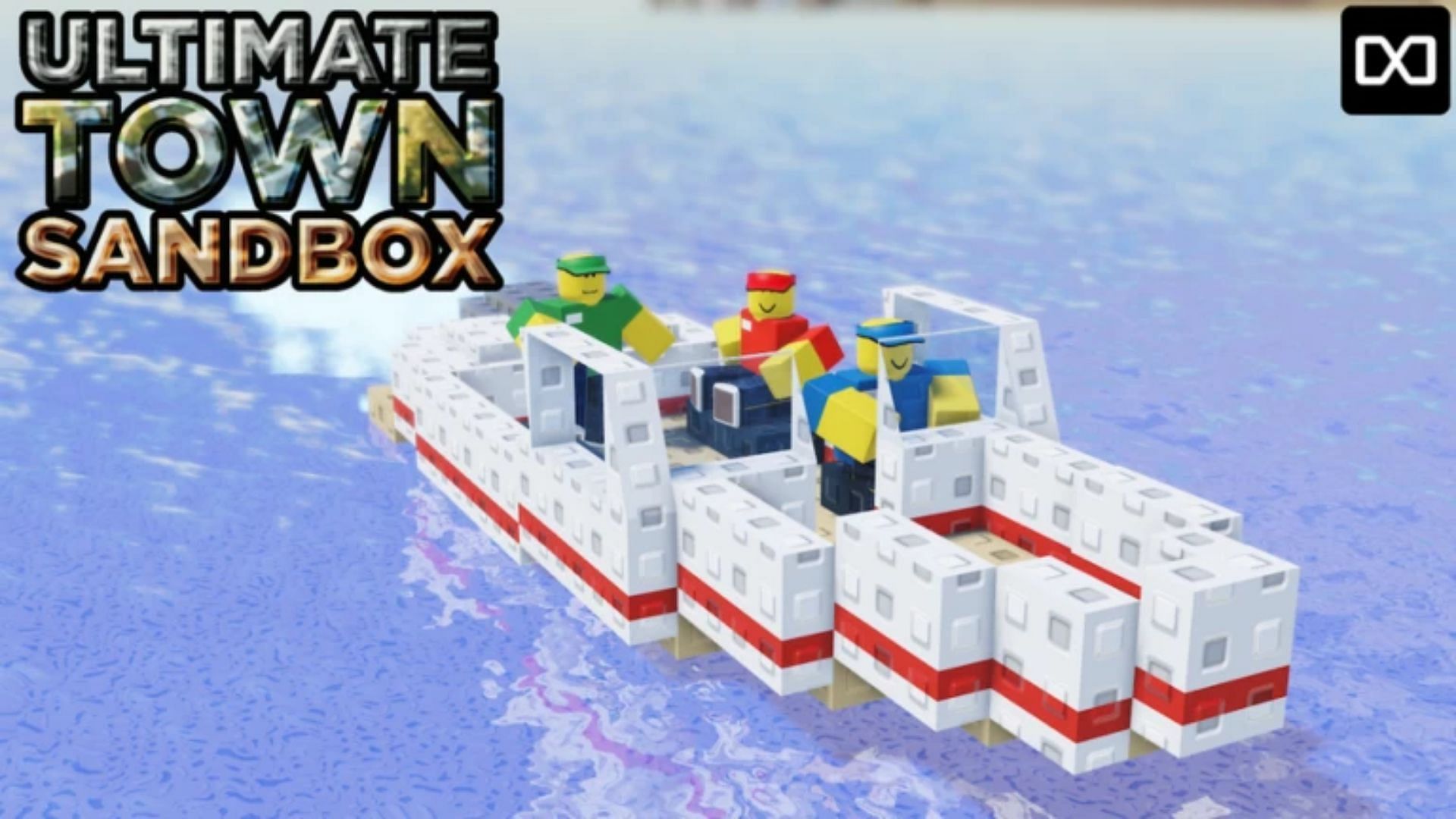 Official cover for Ultimate Town Sandbox (Image via Roblox)