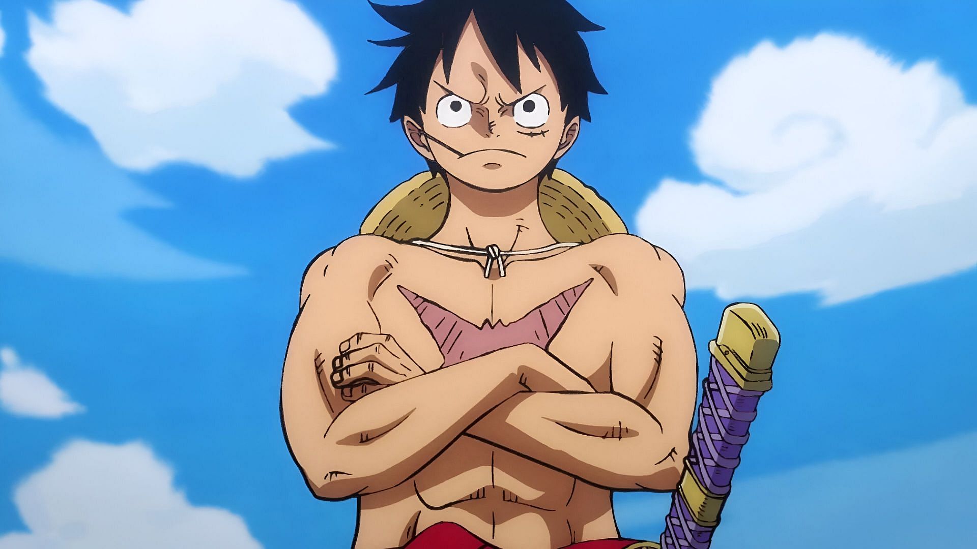Monkey D Luffy as seen in the anime (Image via Toei Animation)