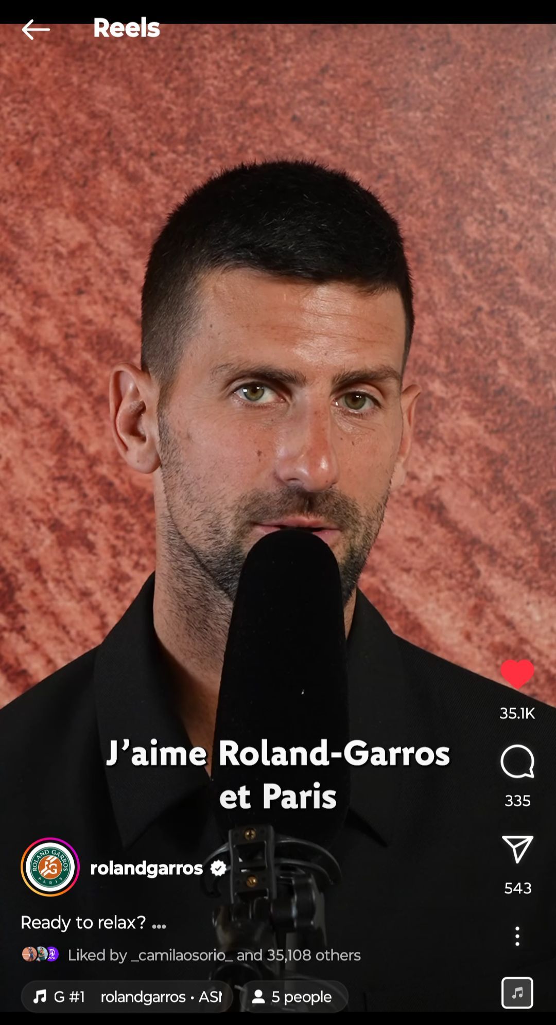 Screengrab from Roland Garros&#039; Instagram