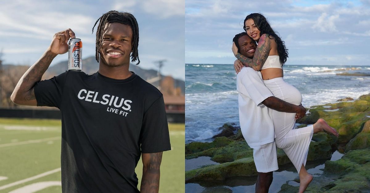 WATCH: Travis Hunter and fiancée Leanna Lenee bask in excitement over ...