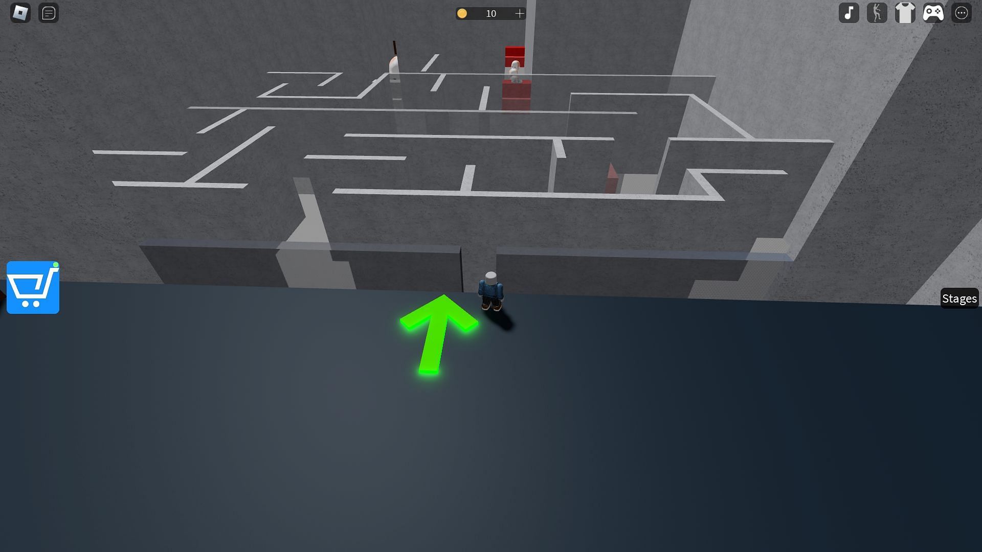 The starting point of Stage 1 (Image via Roblox)