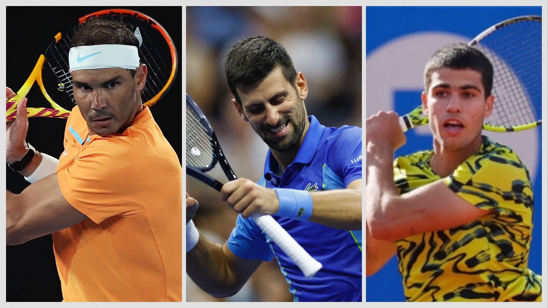 Rafael Nadal, Novak Djokovic and Carlos Alcaraz all have a chance at triumphing in Paris