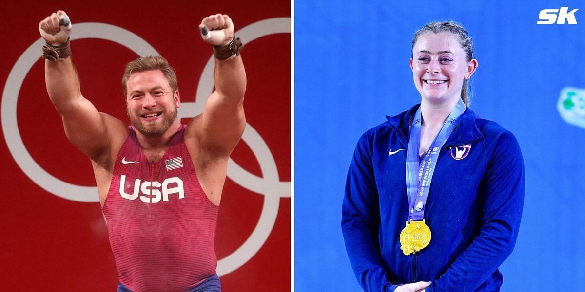 Wes Kitts and Olivia Reeves are a part of the 5-member USA weightlifting squad for the Paris Olympics 2024. PHOTO: Getty Images/ Instagram - USA Weightlifting