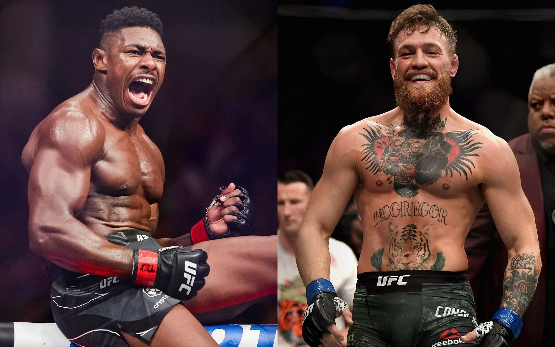 Joaquin Buckley (left) moves on from Conor McGregor (right) callout with sights set on welterweight contender [Images Courtesy: @GettyImages]