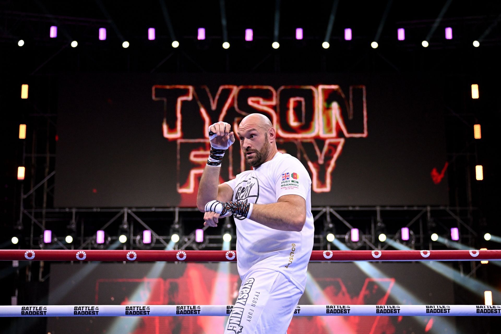 Boxing In Riyadh: Tyson Fury v Francis Ngannou - Public Workout