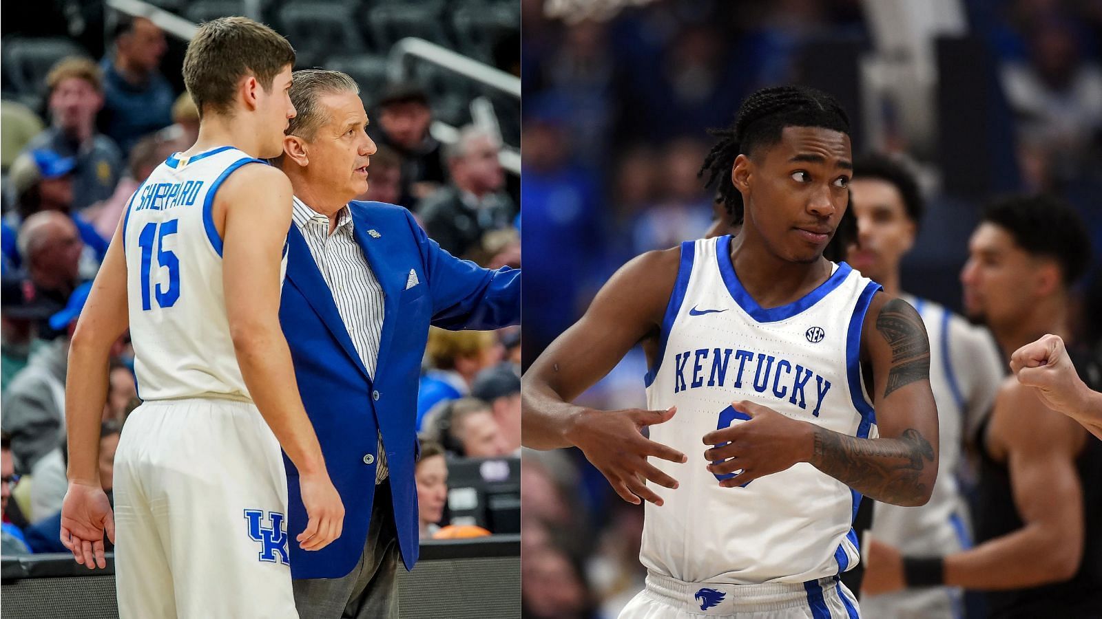 Kentucky guards Reed Sheppard and Rob Dillingham are two of the top point guard prospects in the 2024 NBA Draft.