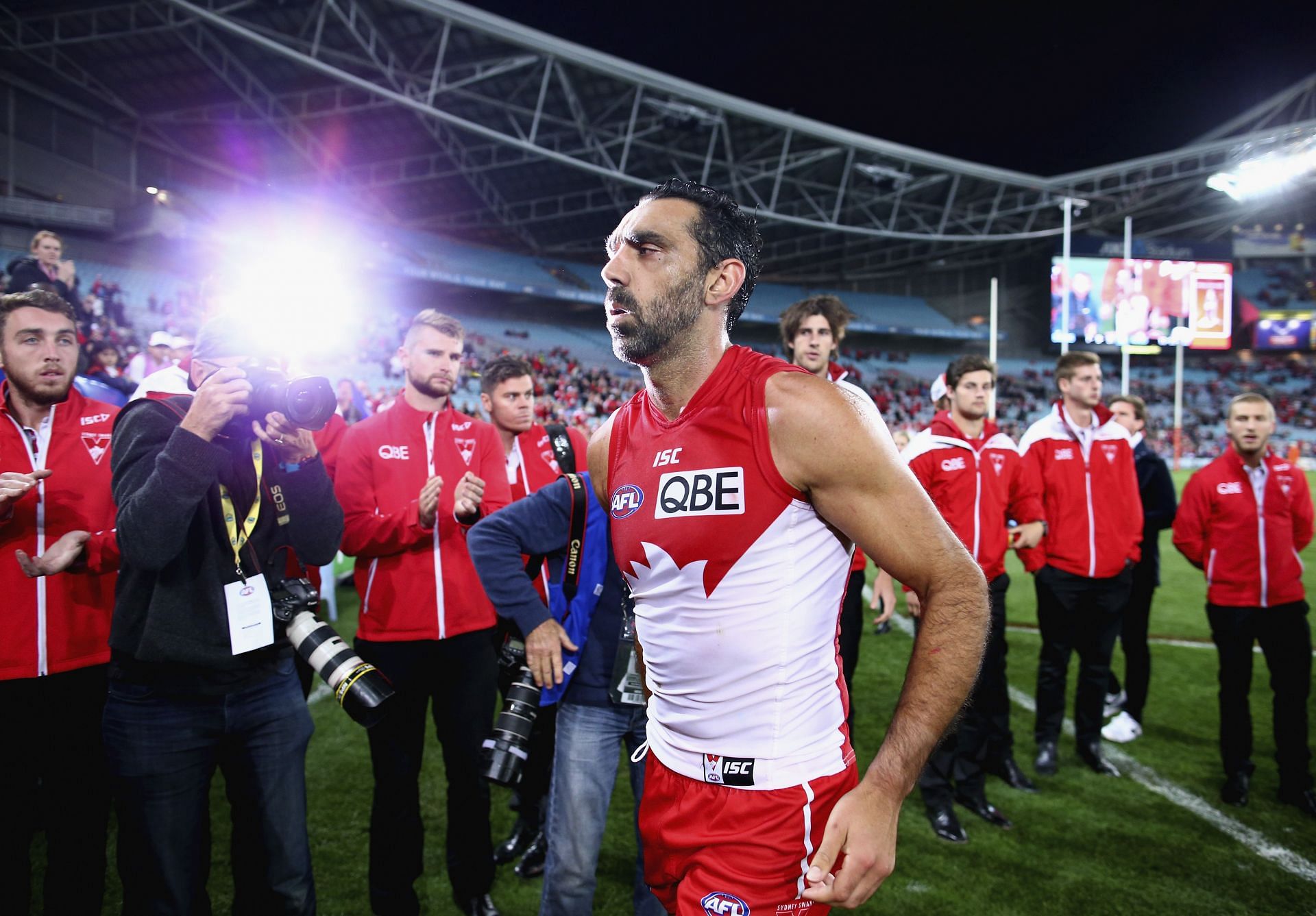 Adam Goodes of the Swans