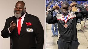 AEW star Mark Henry reacts following a huge announcement regarding his son, Jacob Henry