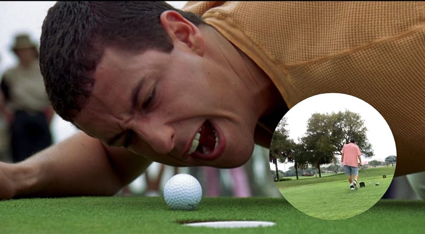 Watch: Adam Sandler gets back on the greens while reprising his iconic ...