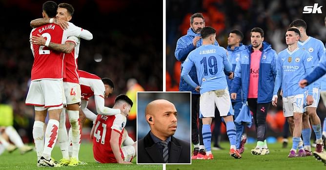 "Only the City fans can be cocky" - Thierry Henry makes Premier League title claim as Arsenal and Manchester City gear up for final games