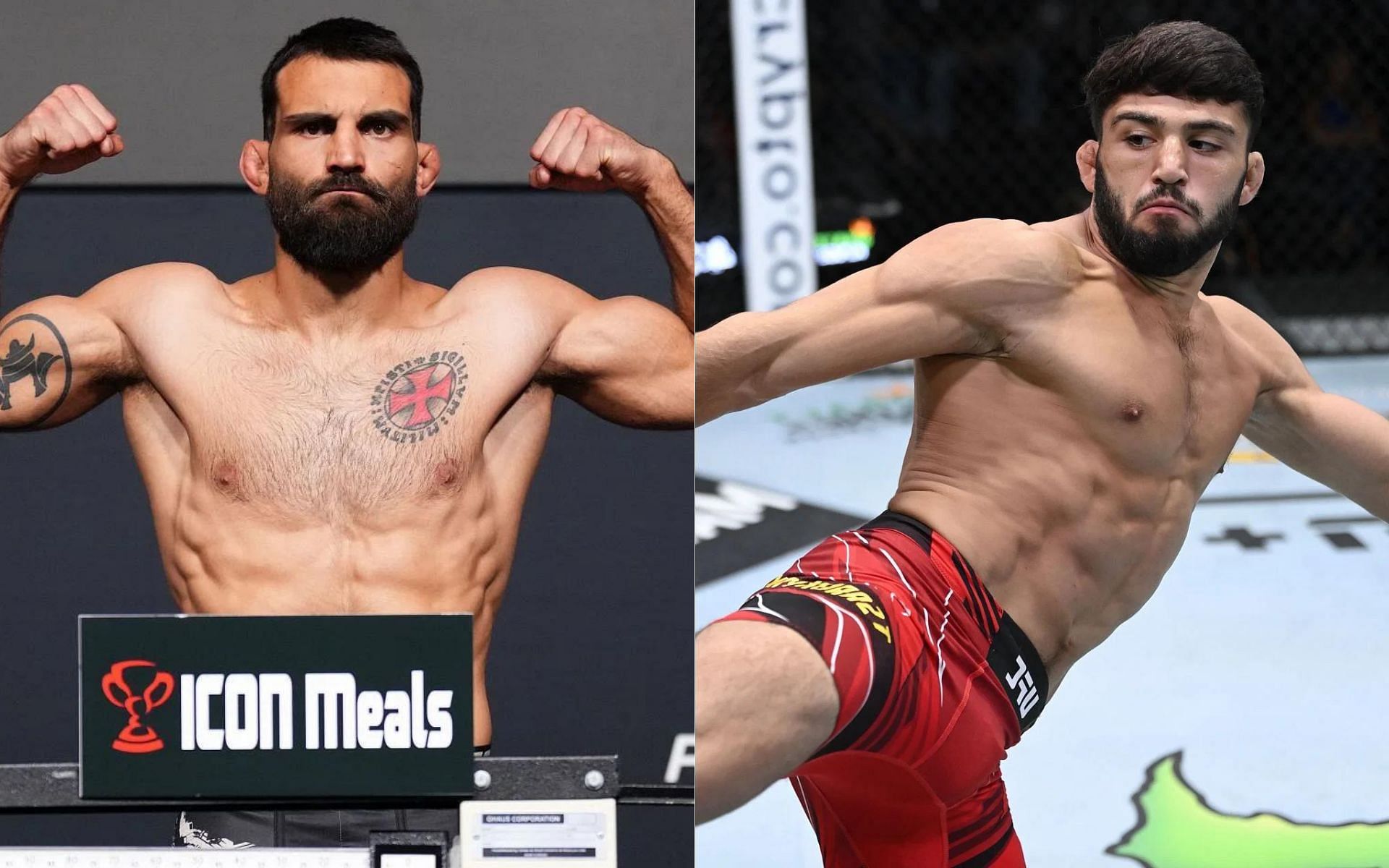 Benoit Saint Denis (left) expresses interest in fighting Arman Tsarukyan [Images via Getty]