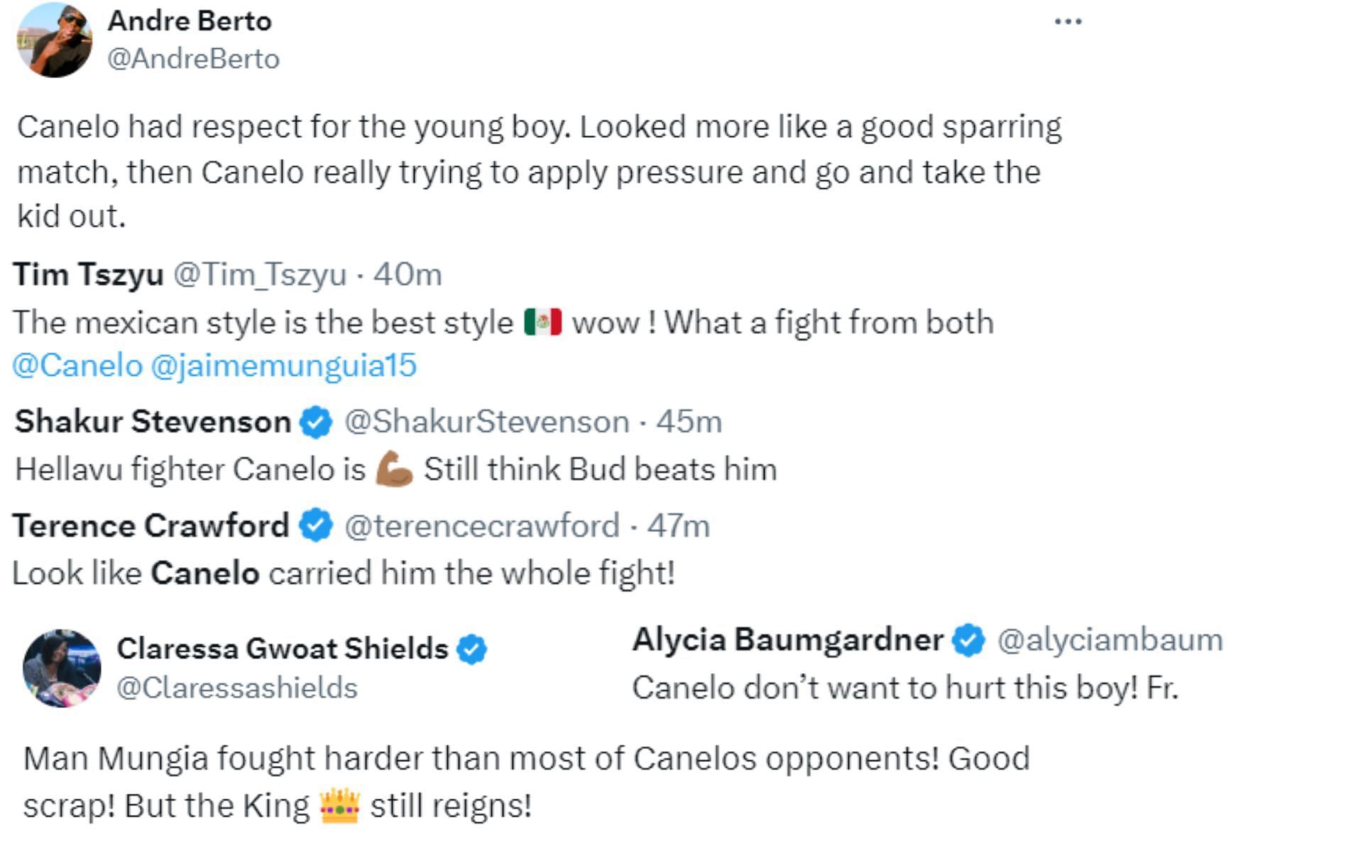 Boxing community reacts to Canelo Alvarez vs. Jaime Munguia