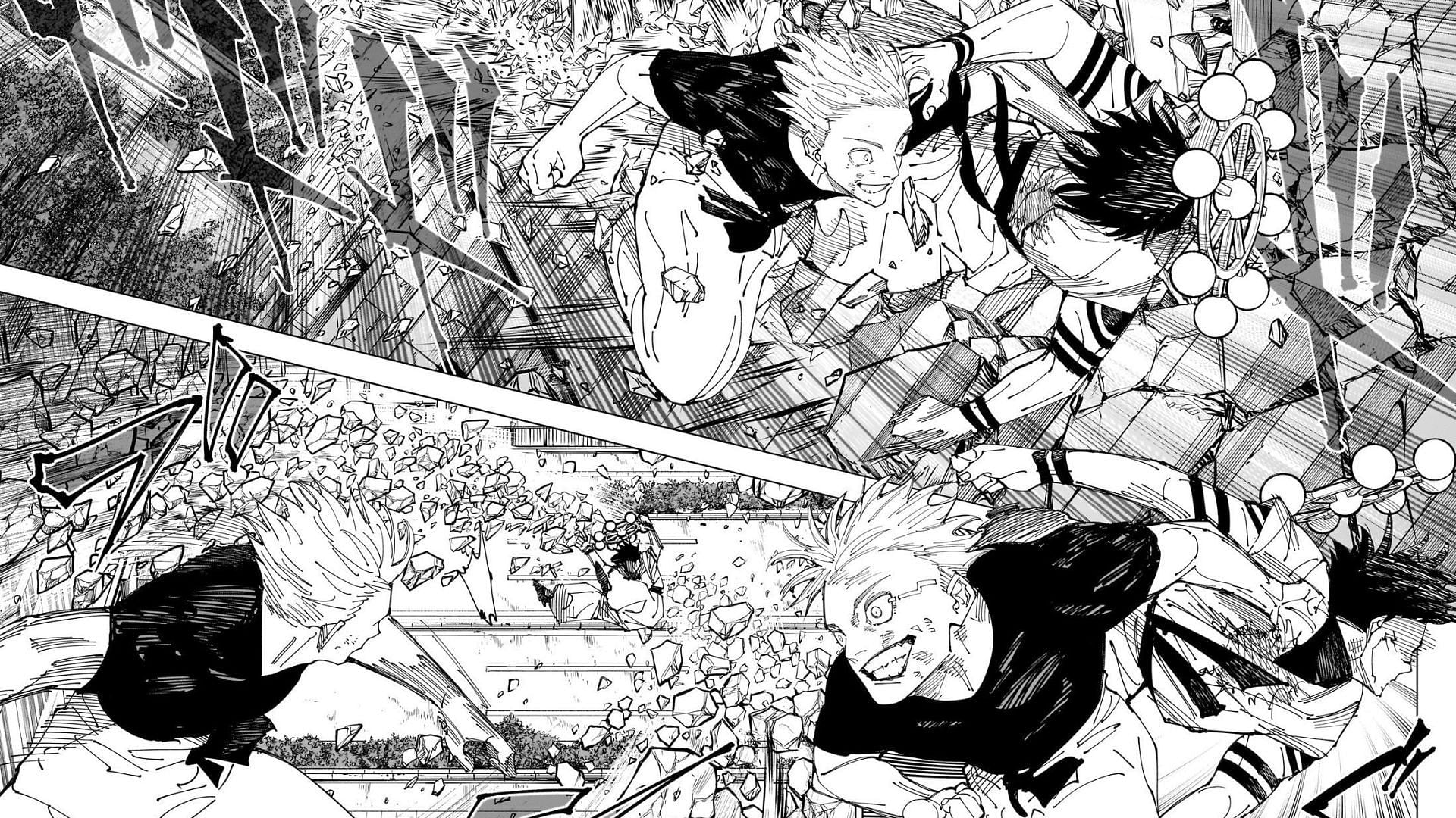 A manga panel from Gojo vs Sukuna (Image via Shueisha)