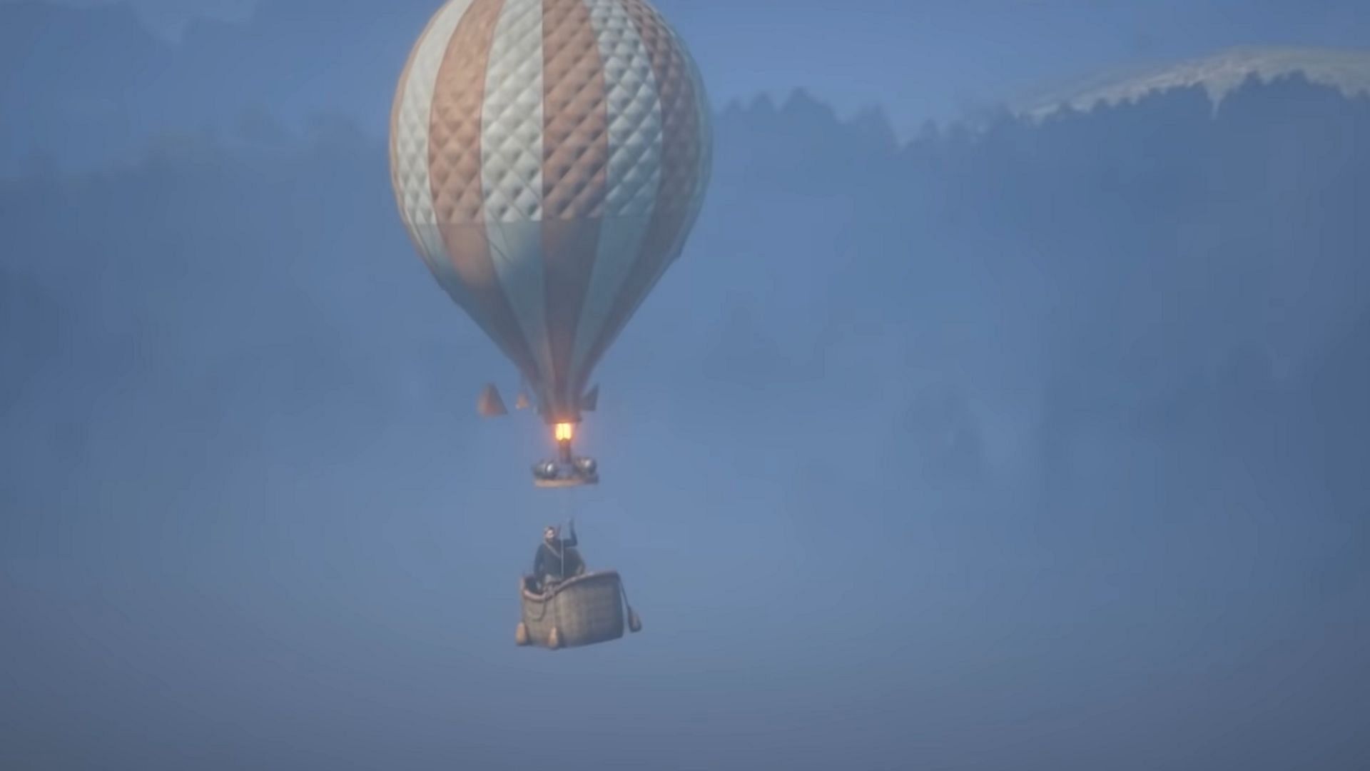 Hot Air Balloon from Red Dead Redemption 2 (Image via Rockstar Games || YouTube/Zanar Aesthetics)