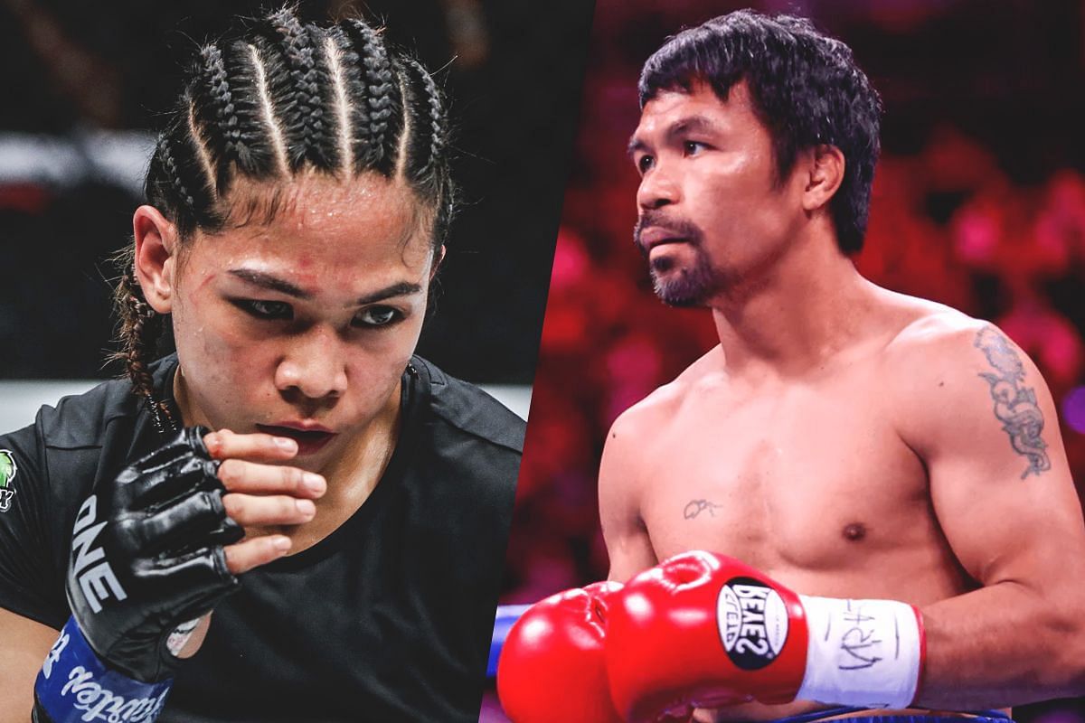 Denice Zamboanga (L) and Manny Pacquiao (R)