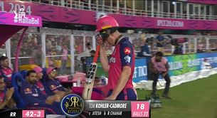 [Watch] Tom Kohler-Cadmore flops on debut in Jos Buttler's absence, holes out to long-on in RR vs PBKS IPL 2024 clash