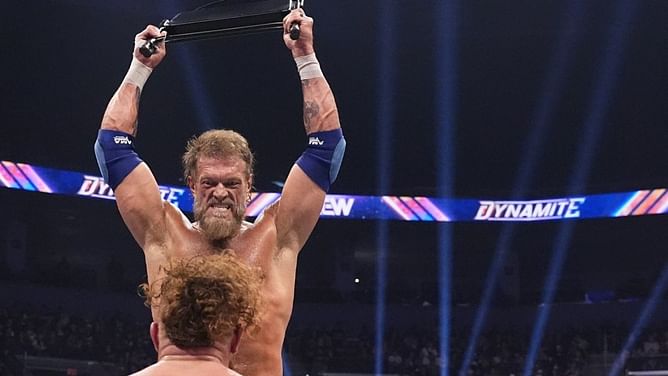 [Watch] Adam Copeland (fka Edge) displays sign of erratic behavior after AEW Collision went off the air