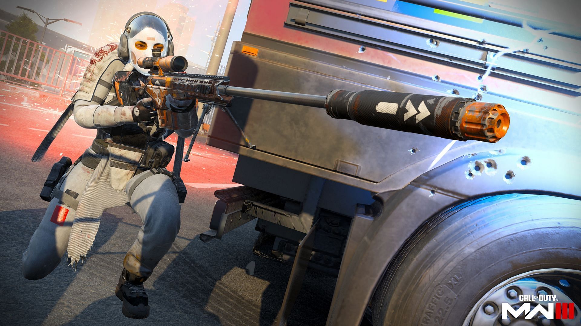 An Operator in Modern Warfare 3 Quickscoping with their Sniper Rifle